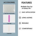 Glossy Solid Color Nails Oval(SPN501-SPN526) - Shills Professional