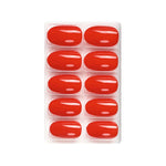 Glossy Solid Color Nails Oval(SPN527-SPN552) - Shills Professional