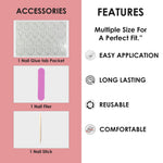 Glossy Solid Color Nails Oval(SPN527-SPN552) - Shills Professional