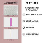 Glossy Solid Color Nails Oval(SPN527-SPN552) - Shills Professional