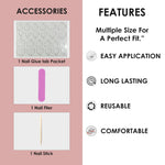 Glossy Solid Color Nails Oval(SPN527-SPN552) - Shills Professional