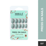 Glossy Solid Color Nails Oval(SPN527-SPN552) - Shills Professional