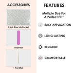 Glossy Solid Color Nails Oval(SPN527-SPN552) - Shills Professional