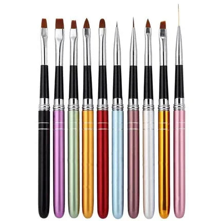 Nail Brush Set 10pcs SPN-6166 - Shills Professional