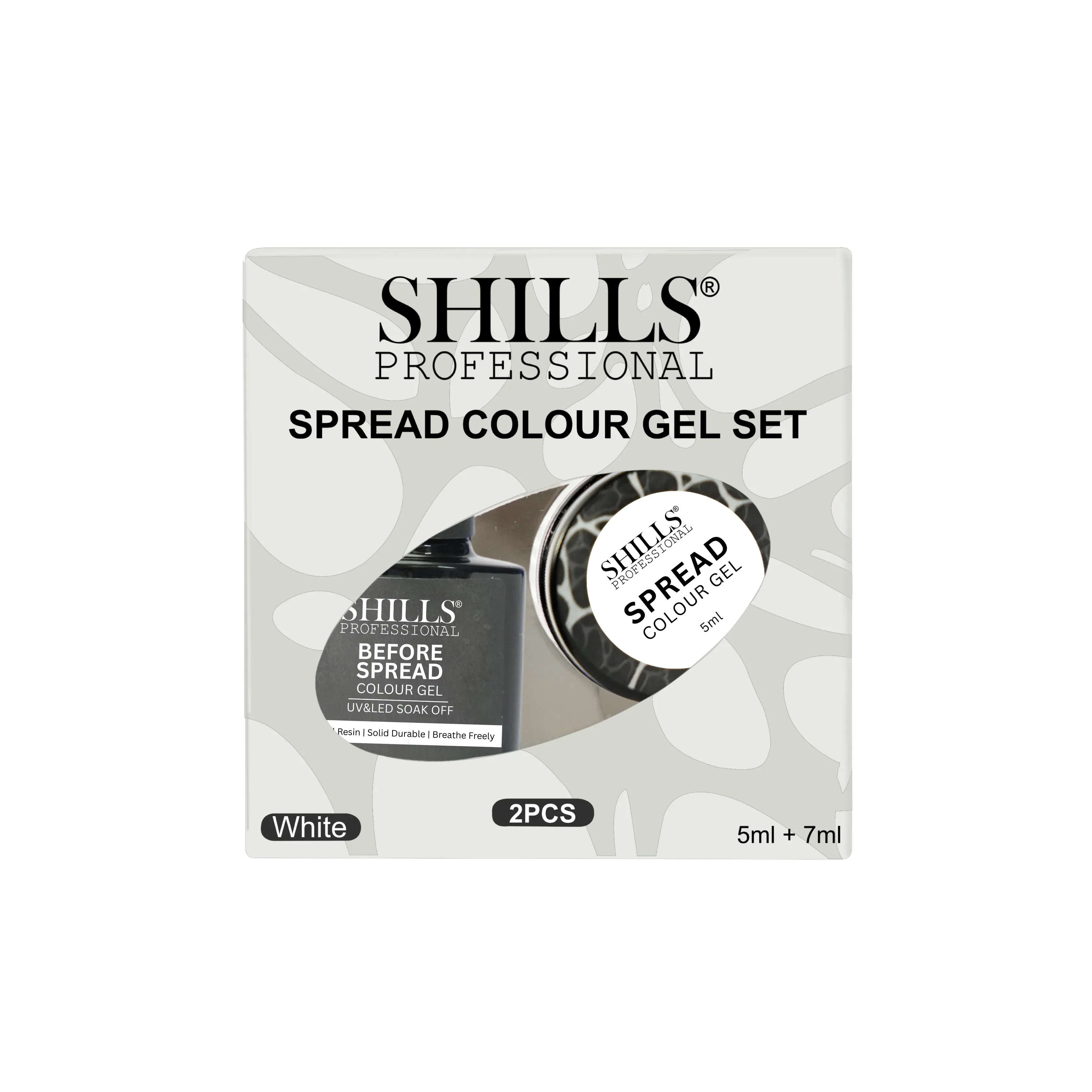 Spread Colour Gel Set (White) - Shills Professional