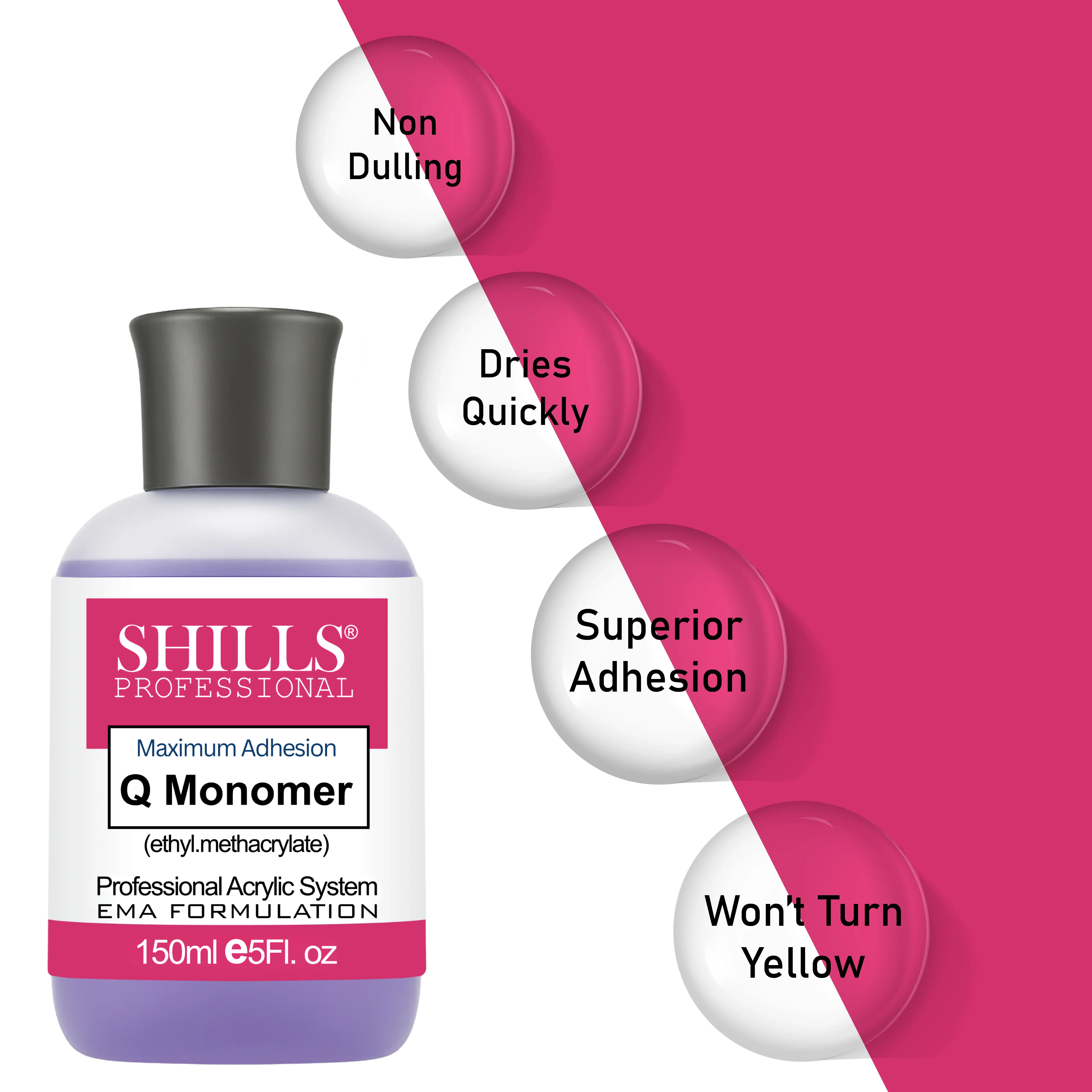 Professional Acrylic System Monomer 150ml (Purple)