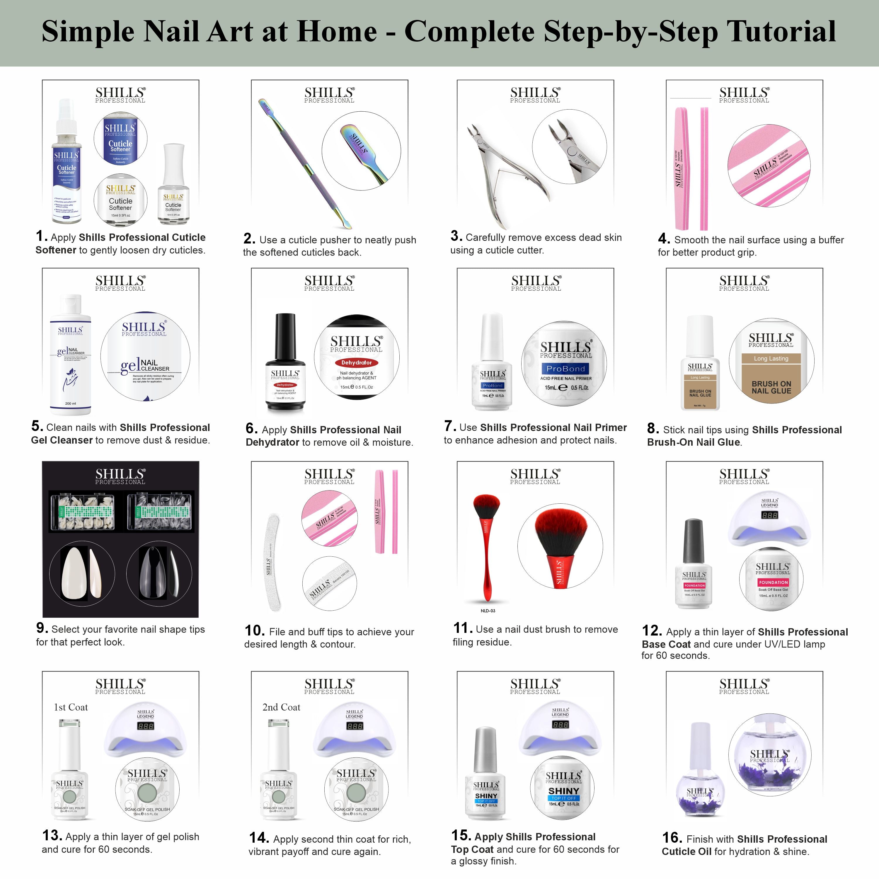 SHILLS PROFESSIONAL UV/LED Gel Nail Polish 15ml