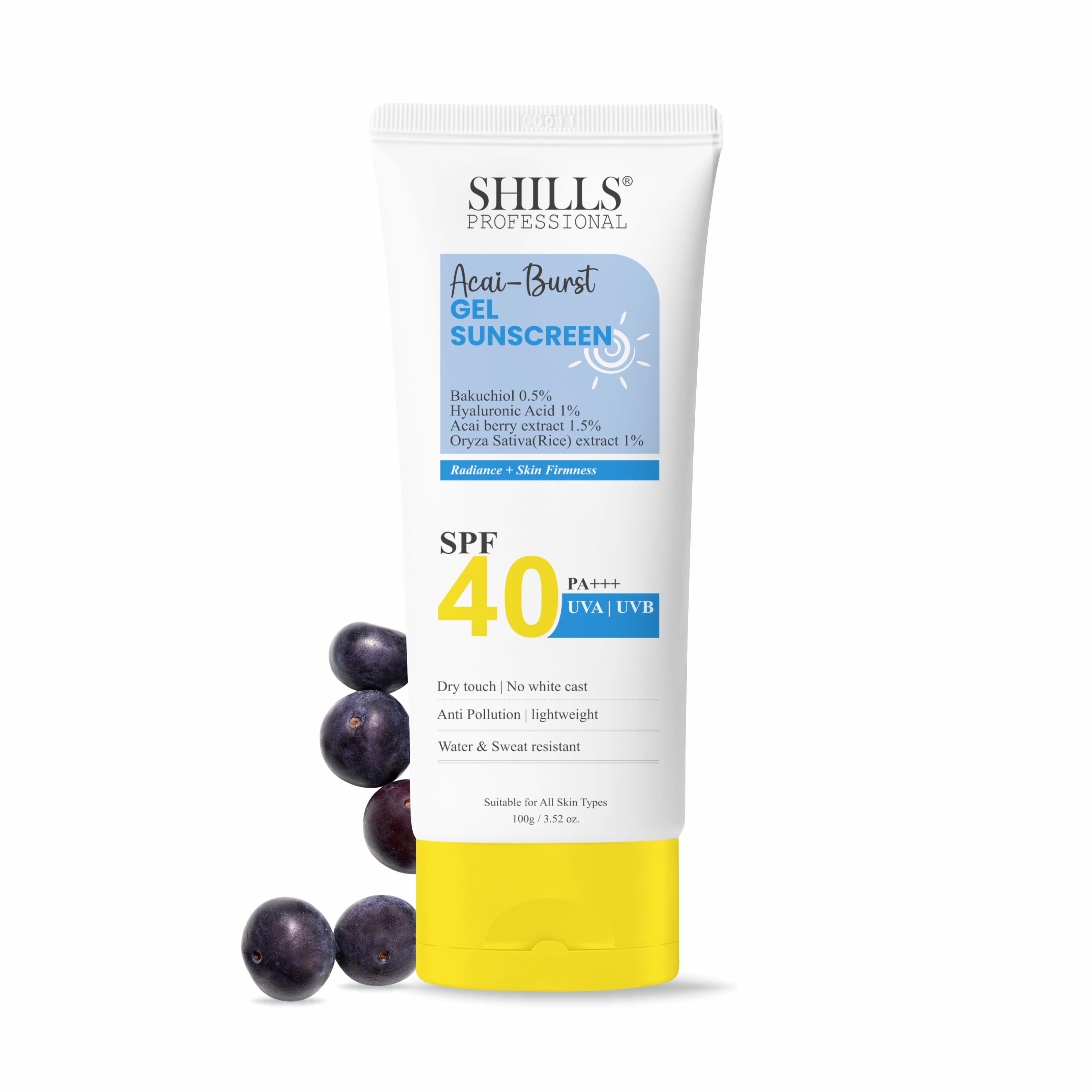 Shills Acai-Burst Gel Sunscreen SPF 40 PA+++