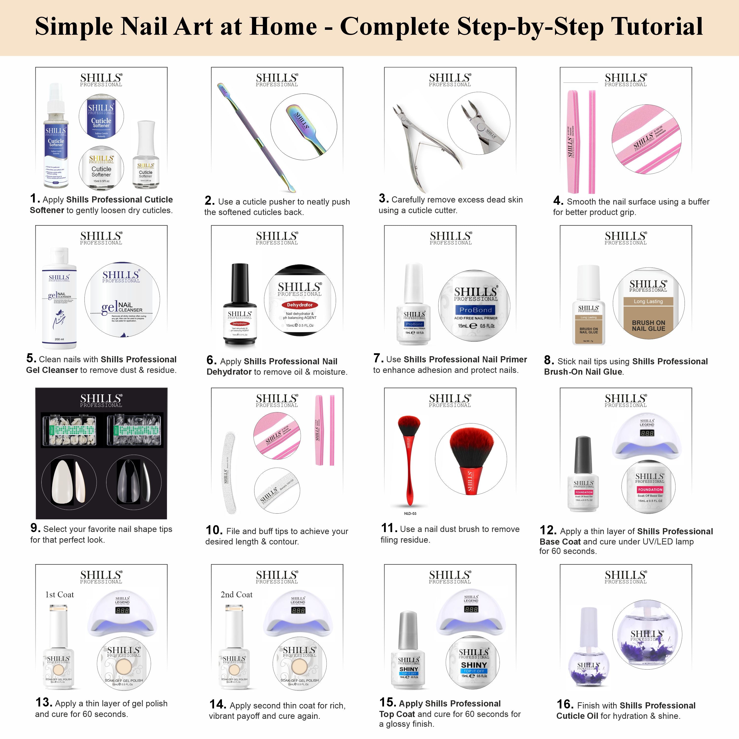 SHILLS PROFESSIONAL UV/LED Nail Polish 15ml