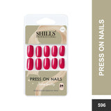 Glossy Solid Color Nails Square(SPN579-SPN604) - Shills Professional