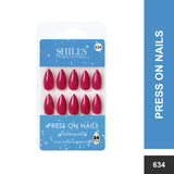 Glossy Solid Color Nails Sharp Almond(SPN631-SPN656) - Shills Professional