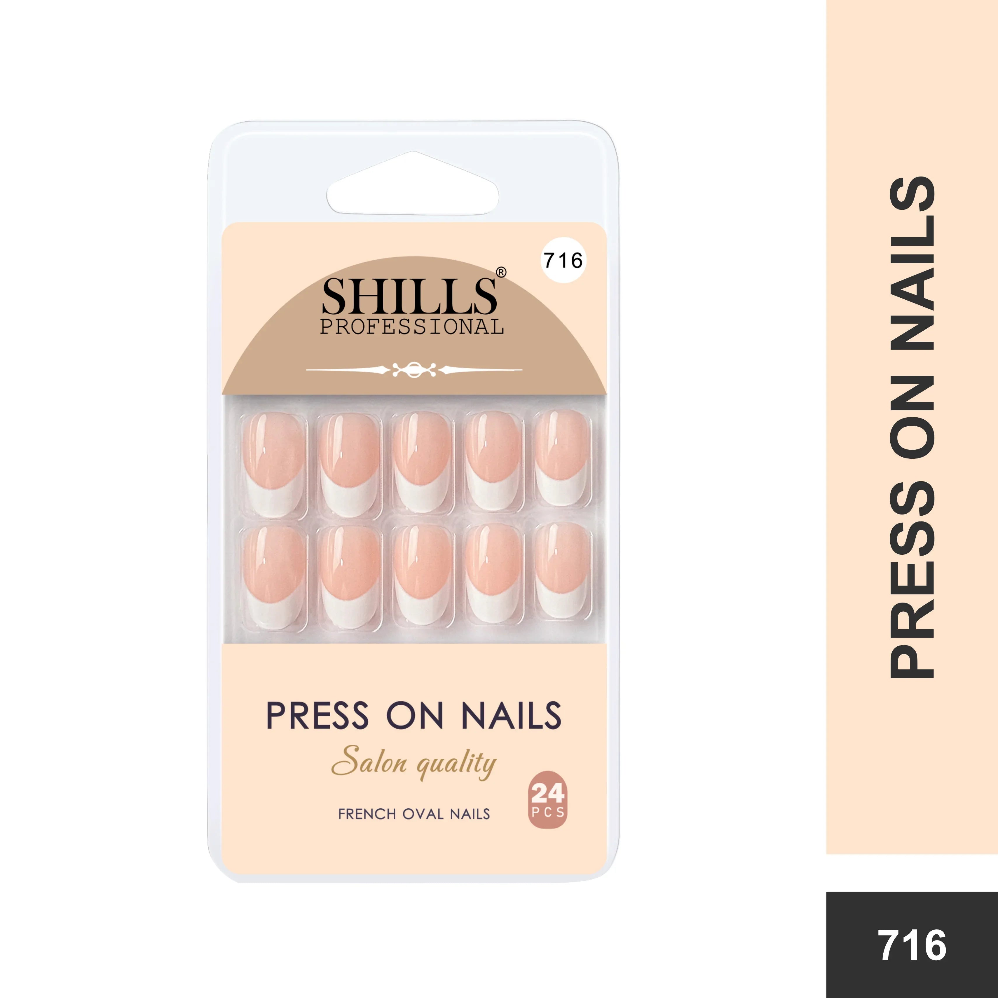 Press On Nail Arts Oval(SPN708-SPN720) - Shills Professional