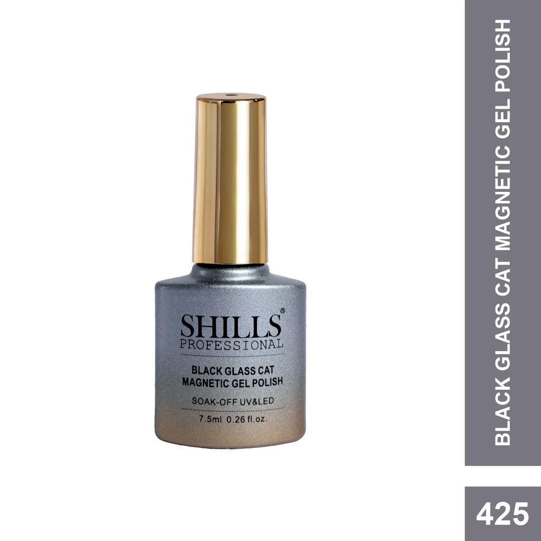 Black Glass Cat Magnetic Gel Polish - Shills Professional