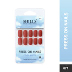 Matte Solid Color Nails Square(SPN667-SPN676) - Shills Professional