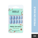 Glossy Solid Color Nails Oval(SPN527-SPN552) - Shills Professional