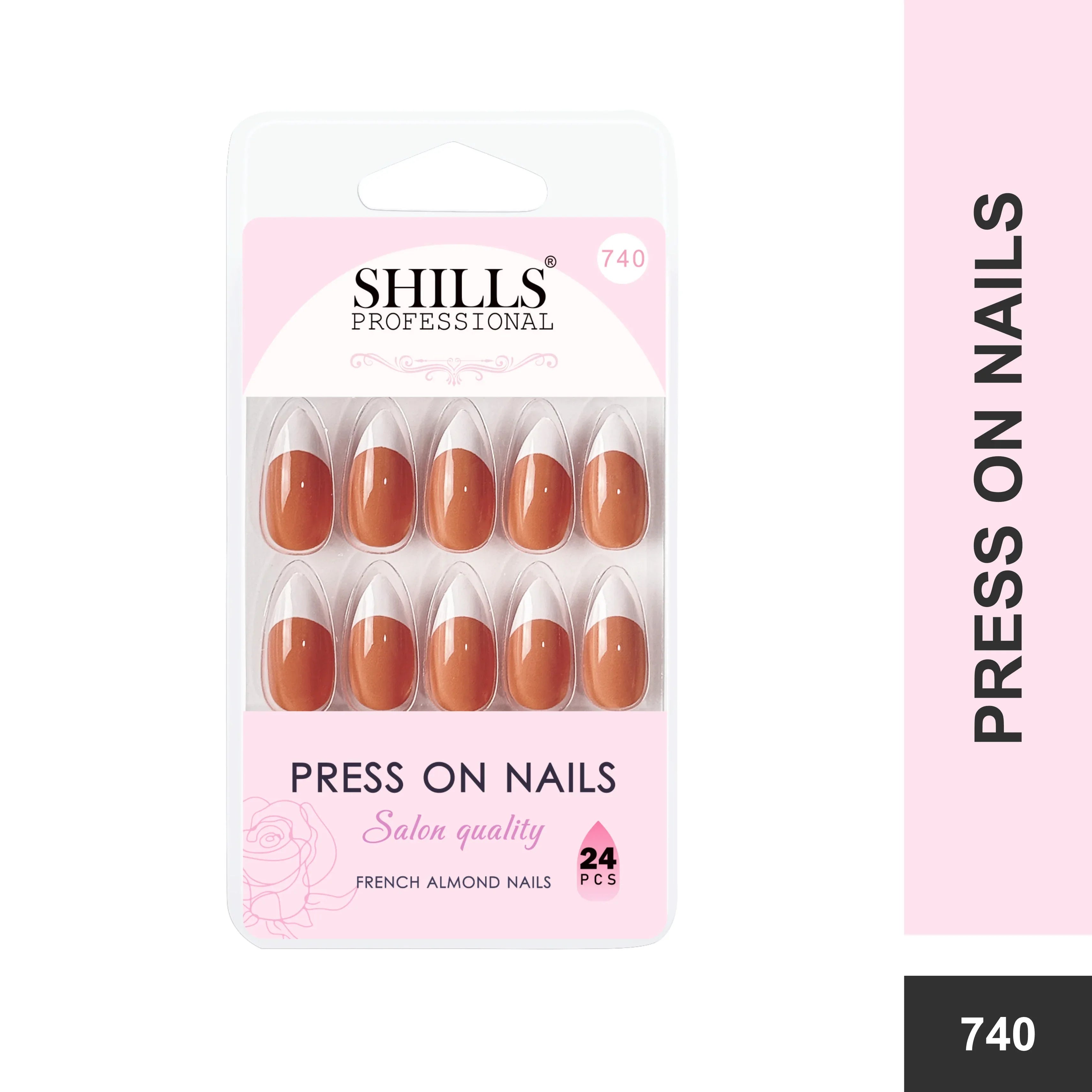 French Nails Sharp Almond (SPN734-SPN746) - Shills Professional