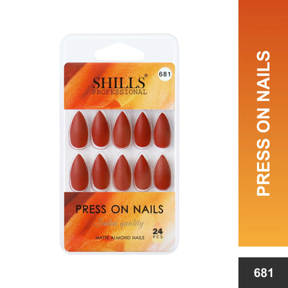 Matte Solid Color Nails Square(SPN677-SPN686) - Shills Professional