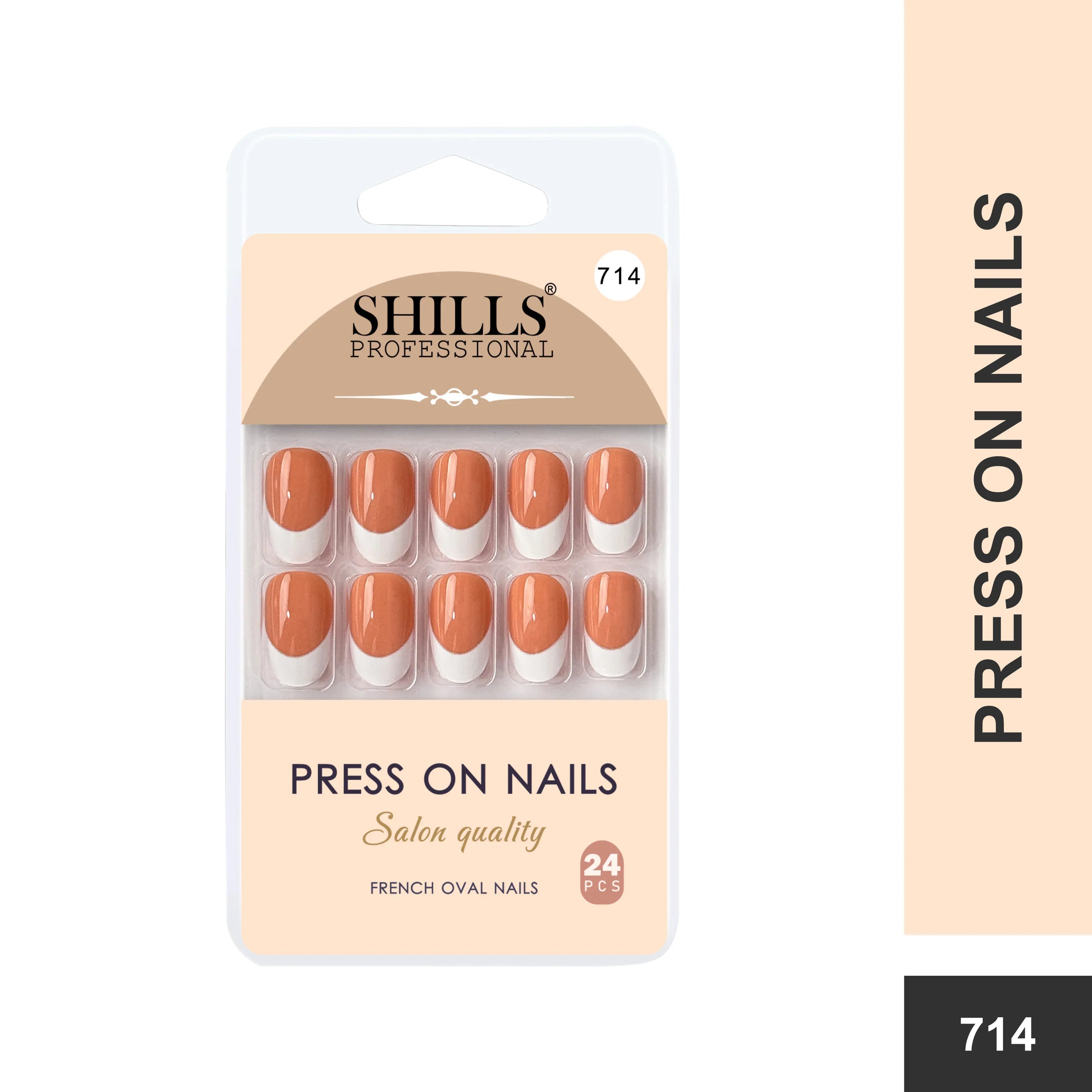 Press On Nail Arts Oval(SPN708-SPN720) - Shills Professional