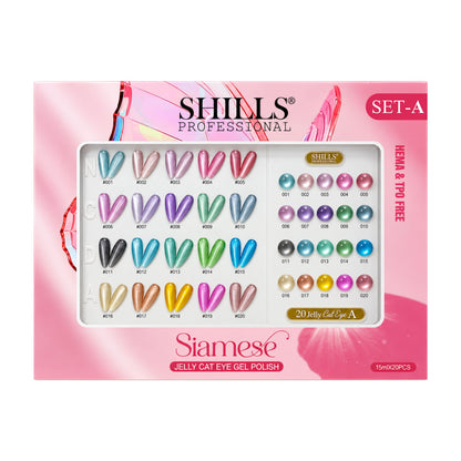 Siamese Jelly Cat Eye Gel Polish Set A (HEMA & TPO FREE)