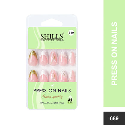 Nail Art Nails Short Almond(SPN687-SPN690) - Shills Professional