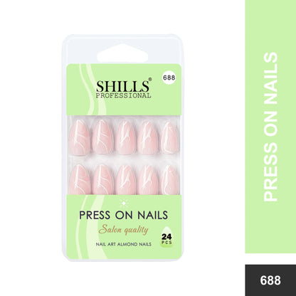 Nail Art Nails Short Almond(SPN687-SPN690) - Shills Professional