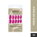 Glossy Solid Color Nails Square(SPN579-SPN604) - Shills Professional