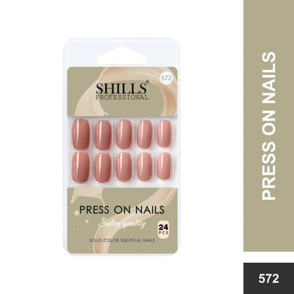Glossy Solid Color Nails Square(SPN553-SPN578) - Shills Professional