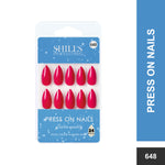 Glossy Solid Color Nails Sharp Almond(SPN631-SPN656) - Shills Professional