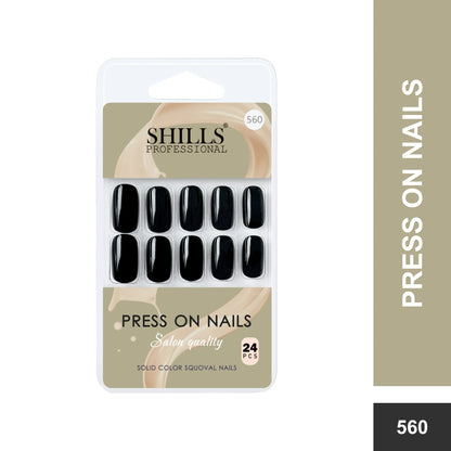 Glossy Solid Color Nails Square(SPN553-SPN578) - Shills Professional