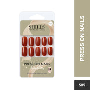 Glossy Solid Color Nails Square(SPN579-SPN604) - Shills Professional