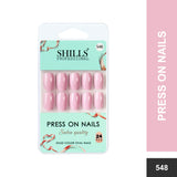 Glossy Solid Color Nails Oval(SPN527-SPN552) - Shills Professional