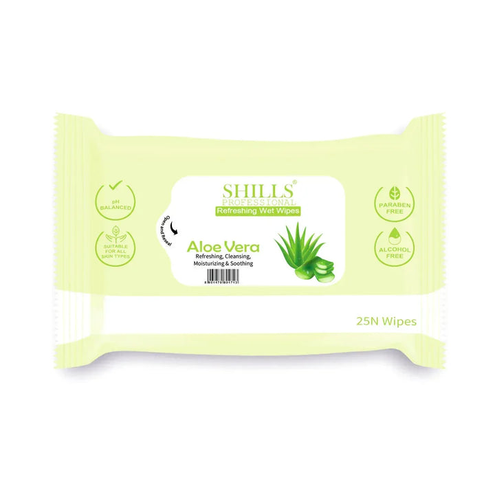 Wet Wipes Aloe Vera - Shills Professional