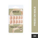 Glossy Solid Color Nails Square(SPN579-SPN604) - Shills Professional