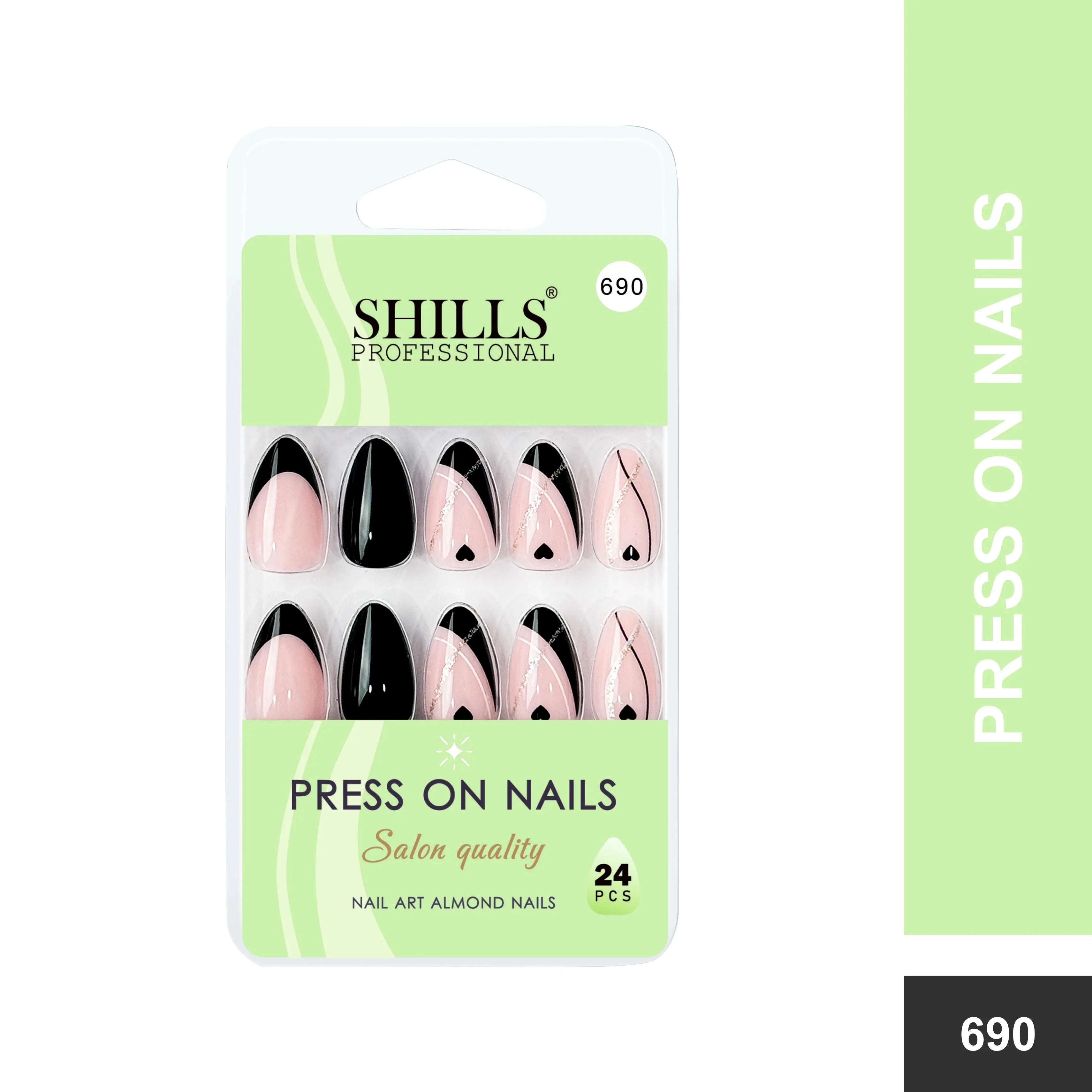 Nail Art Nails Short Almond(SPN687-SPN690) - Shills Professional