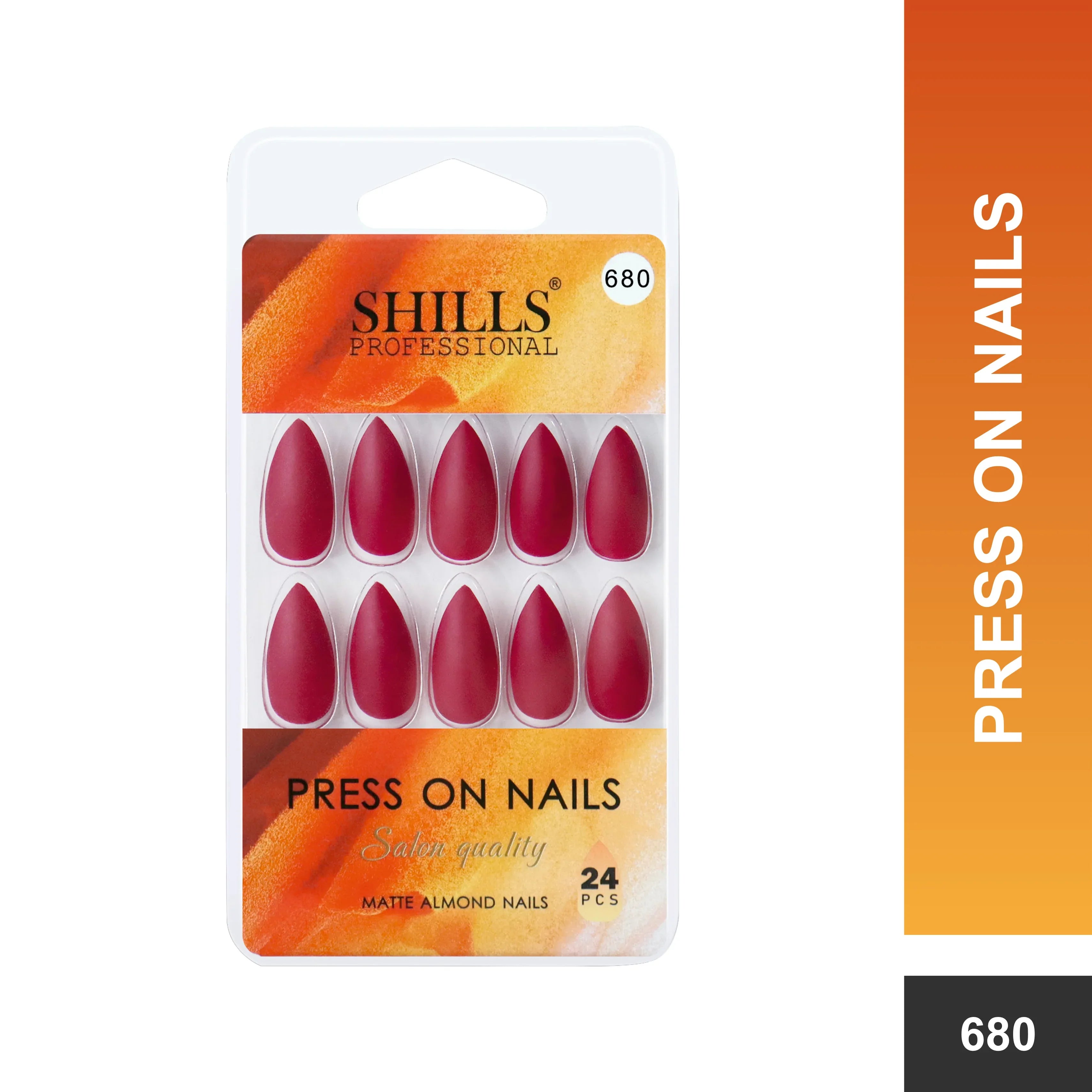 Matte Solid Color Nails Square(SPN677-SPN686) - Shills Professional