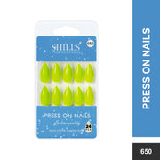 Glossy Solid Color Nails Sharp Almond(SPN631-SPN656) - Shills Professional