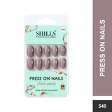 Glossy Solid Color Nails Oval(SPN527-SPN552) - Shills Professional