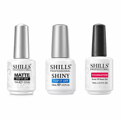 Nail Base Coat and Glossy Top Coat Combo