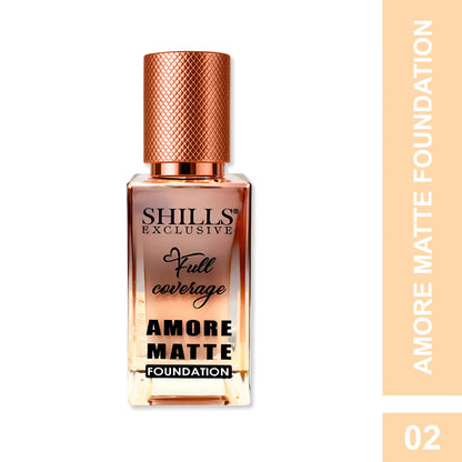 Full Coverage Amore Matte Foundation - Shills Professional