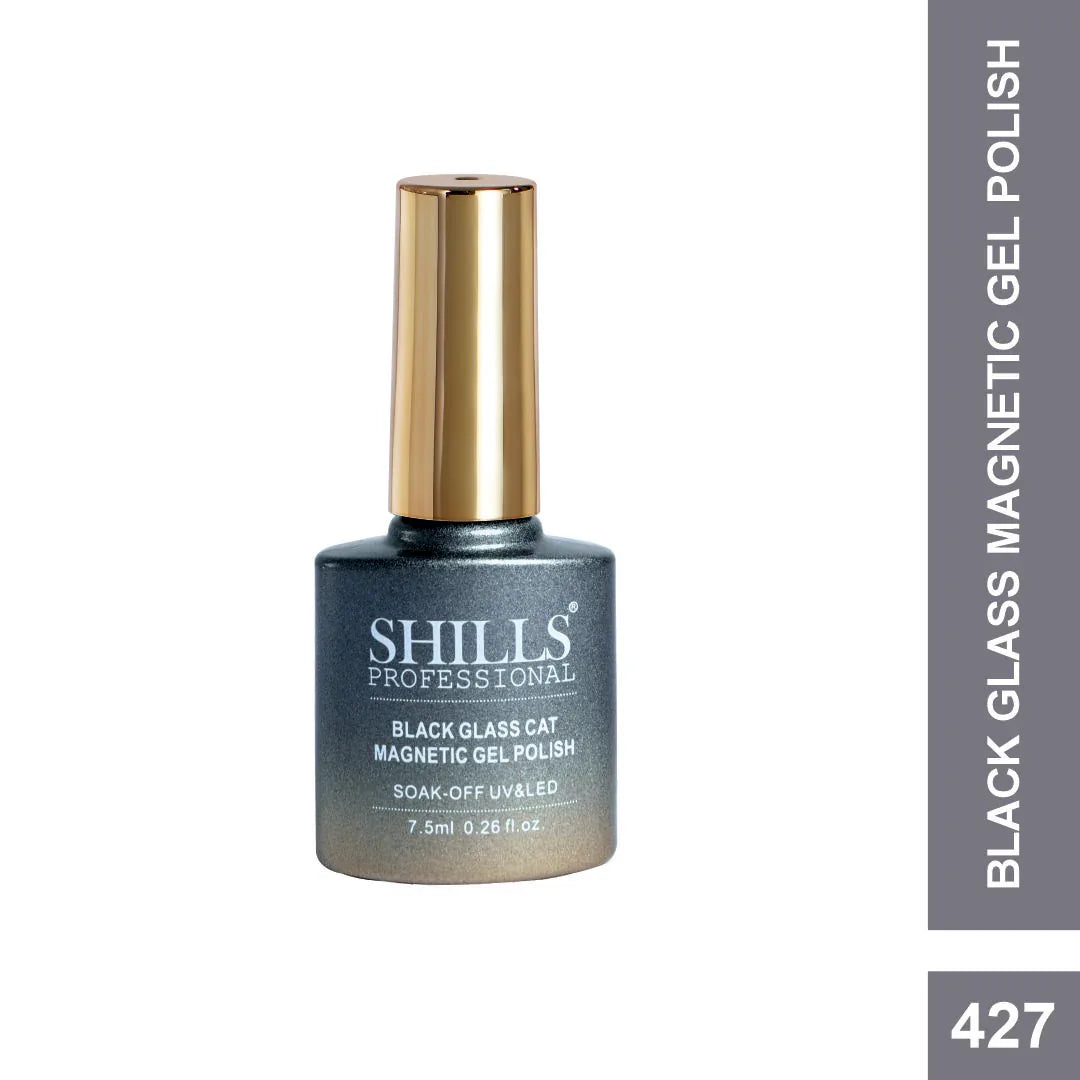 Black Glass Cat Magnetic Gel Polish - Shills Professional