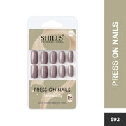 Glossy Solid Color Nails Square(SPN579-SPN604) - Shills Professional
