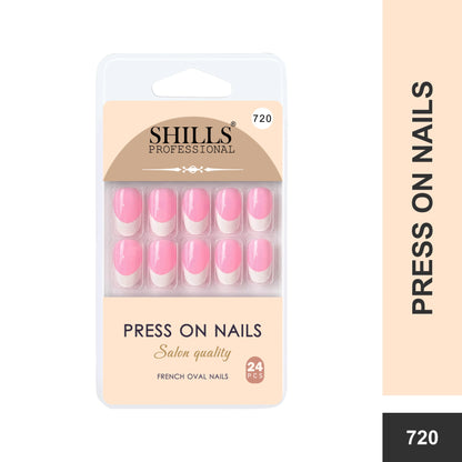Press On Nail Arts Oval(SPN708-SPN720) - Shills Professional