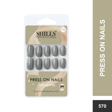 Glossy Solid Color Nails Square(SPN553-SPN578) - Shills Professional
