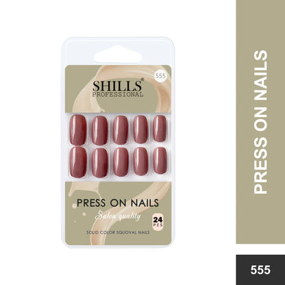 Glossy Solid Color Nails Square(SPN553-SPN578) - Shills Professional