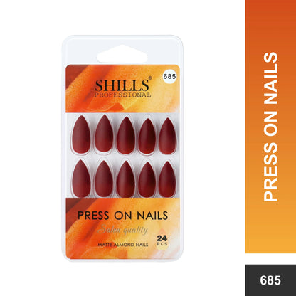Matte Solid Color Nails Square(SPN677-SPN686) - Shills Professional