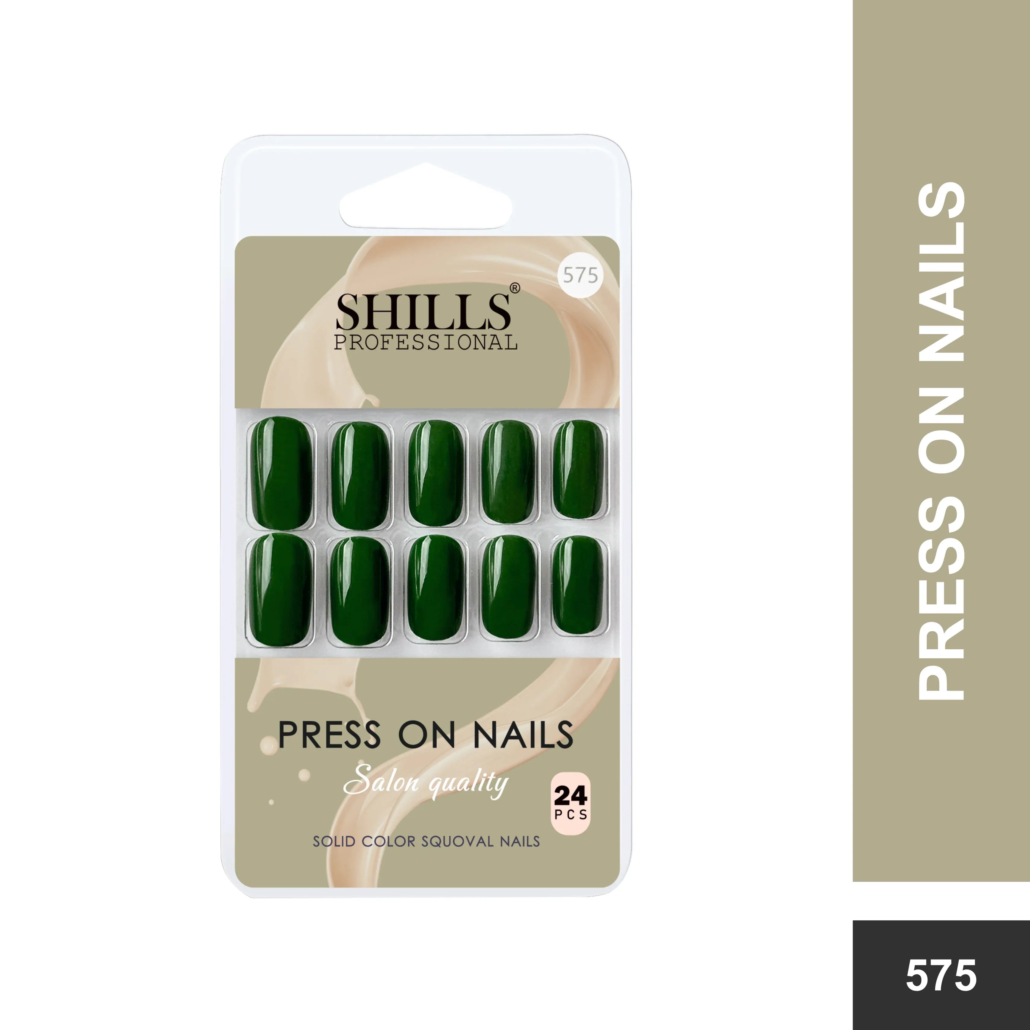 Glossy Solid Color Nails Square(SPN553-SPN578) - Shills Professional