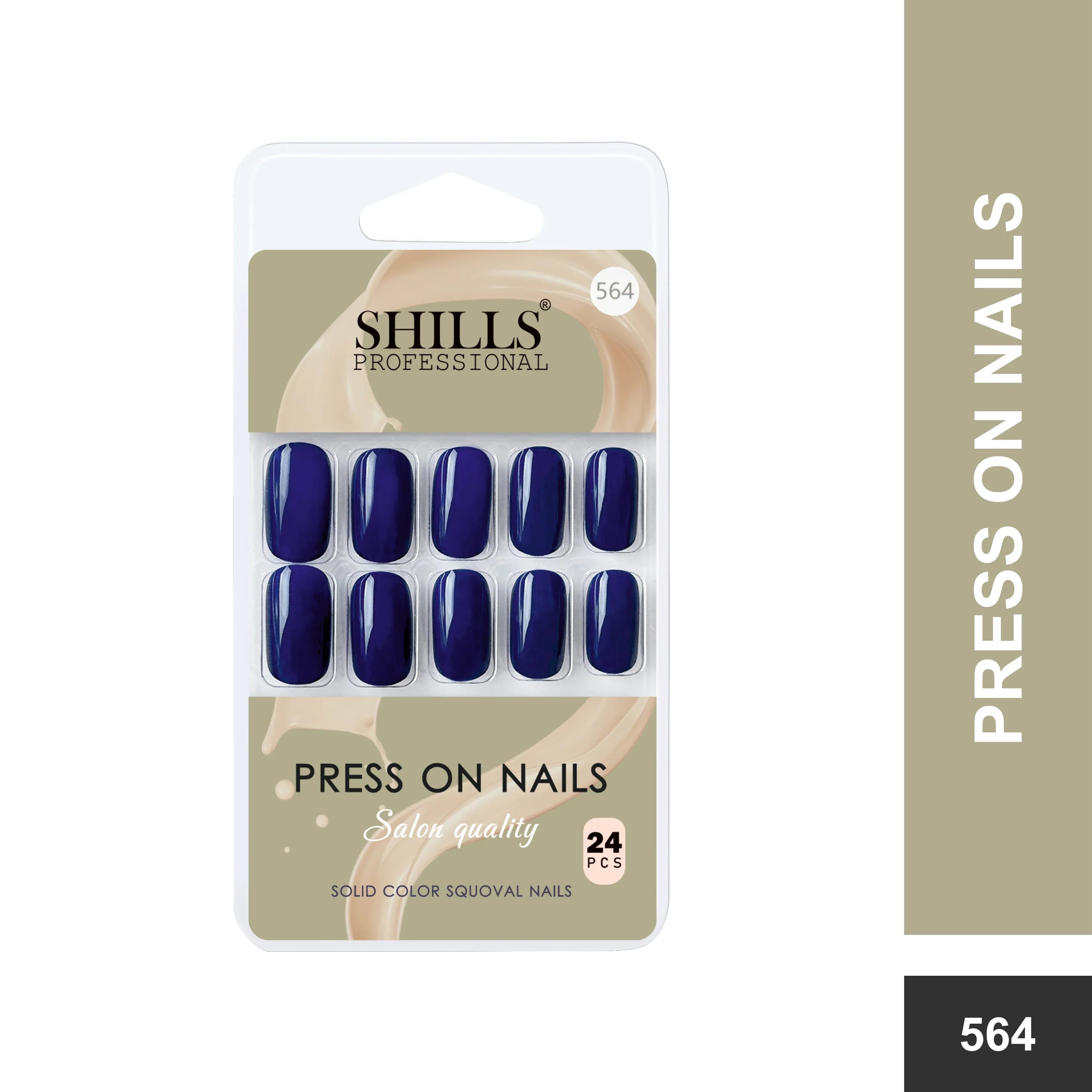 Glossy Solid Color Nails Square(SPN553-SPN578) - Shills Professional