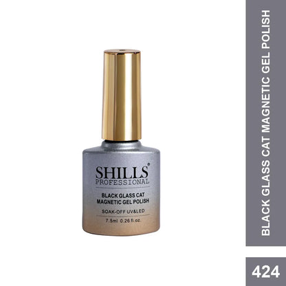 Black Glass Cat Magnetic Gel Polish - Shills Professional
