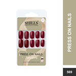 Glossy Solid Color Nails Square(SPN553-SPN578) - Shills Professional