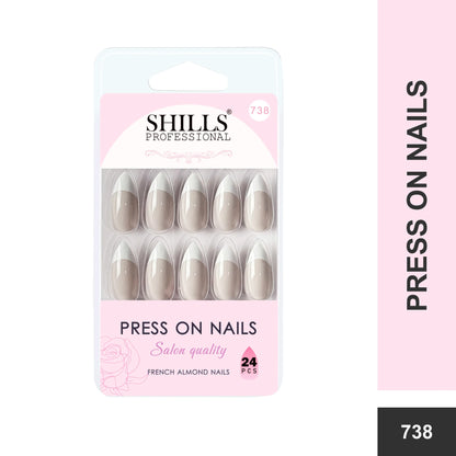French Nails Sharp Almond (SPN734-SPN746) - Shills Professional